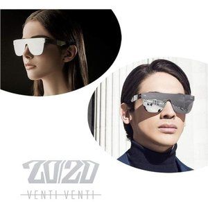 Square Rimless Sunglasses For Women Men Stylish Mirror Lens Eyewear